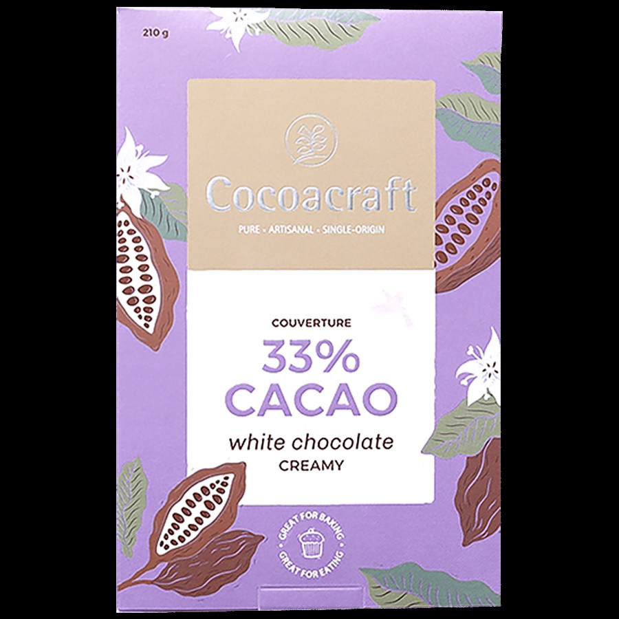 Cocoacraft White Chocolate - 33% Cacao Couverture