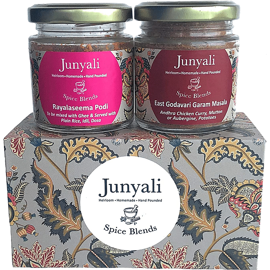 Cafe Junyali Combo Pack - East Godavari Garam Masala & Rayalaseema Podi/Gun Powder Masala