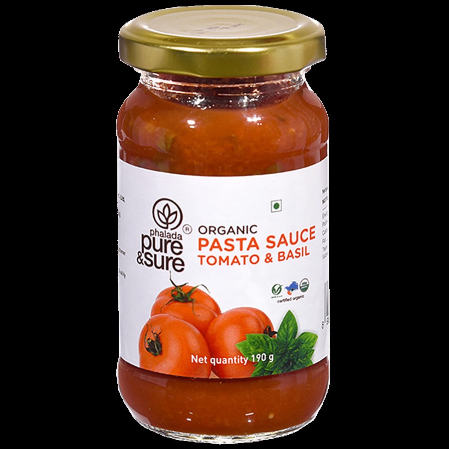 Phalada Pure & Sure Organic Pasta Sauce - Tomato & Basil