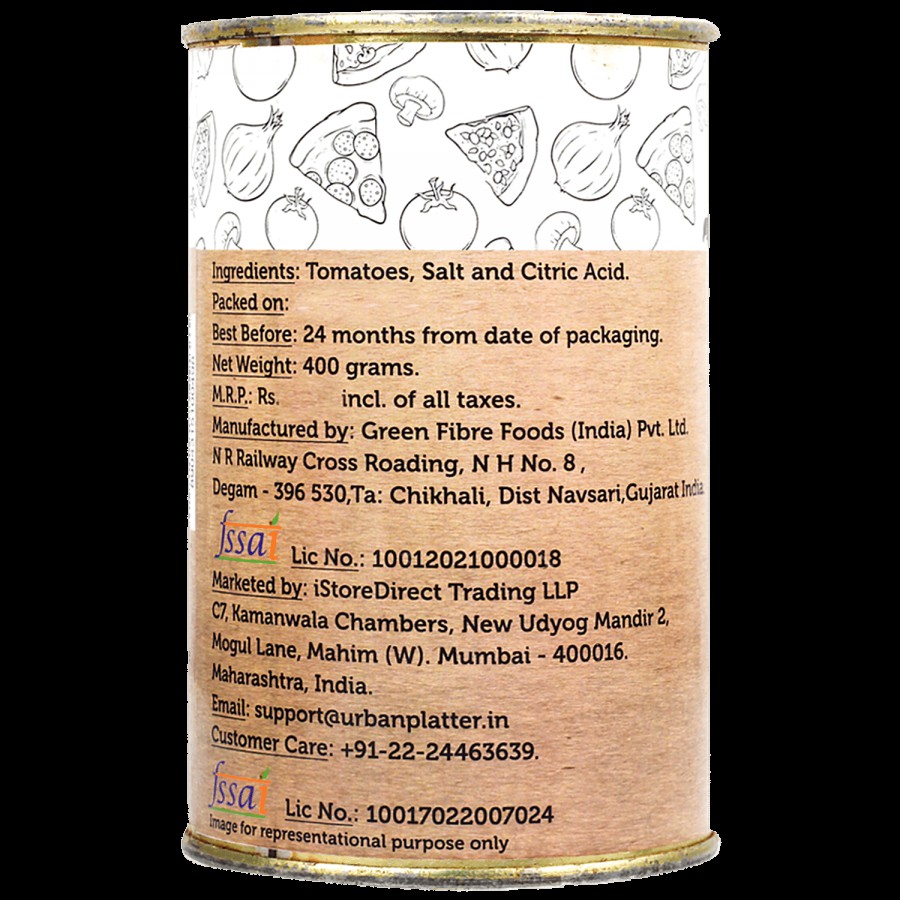 Urban Platter Tomato Puree - Natural & Preservative Free