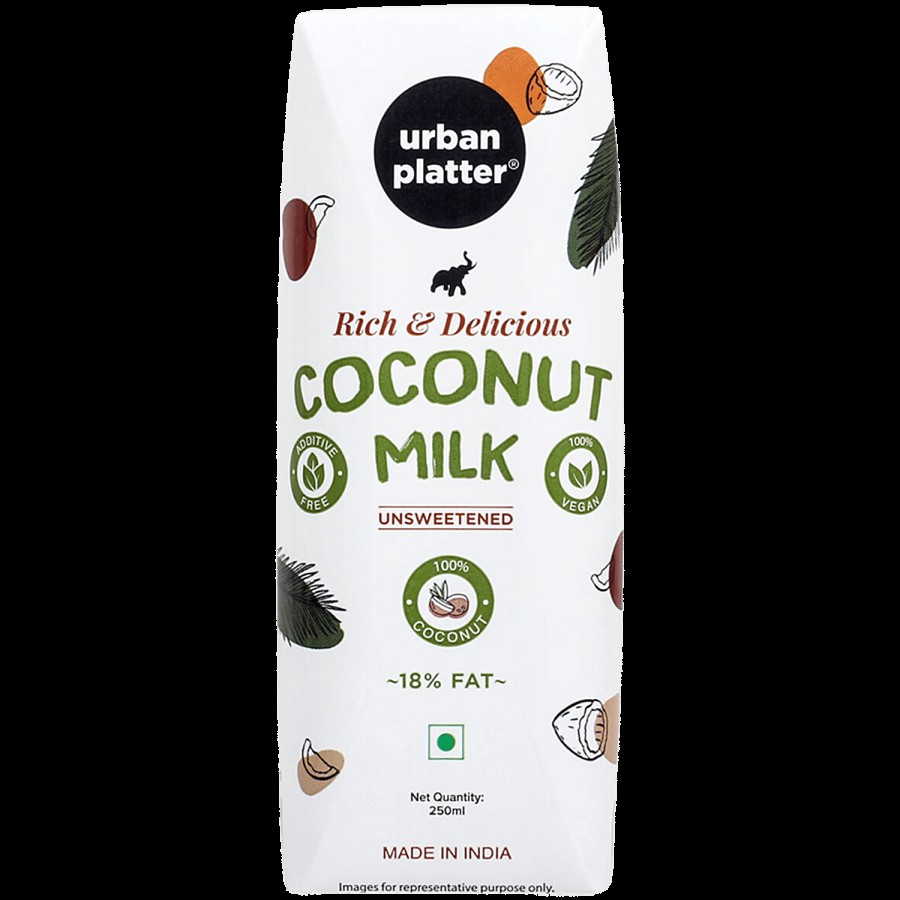 Urban Platter Unsweetened Coconut Milk - Unsweetened