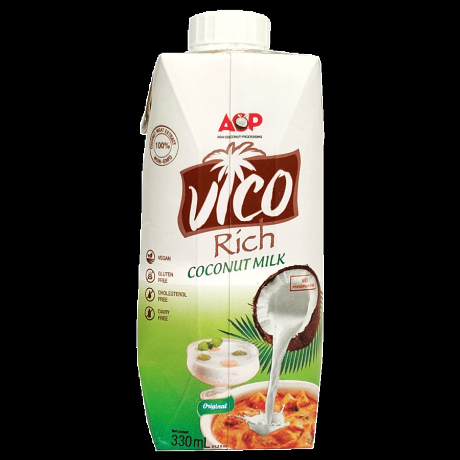 Vico Pure Rich Coconut Milk - 16-19% Fat