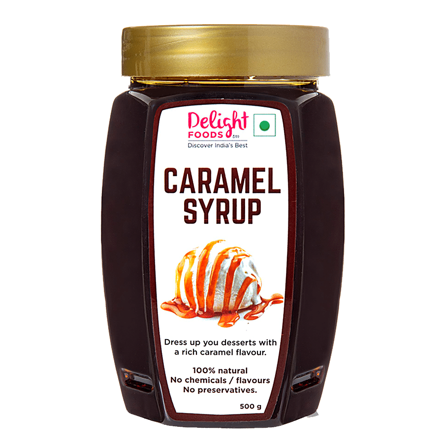 Delight Foods Caramel Syrup - No Added Preservative