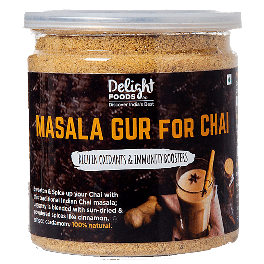 Delight Foods Gud Chai Masala - Healthy Sweetener For Masala Tea