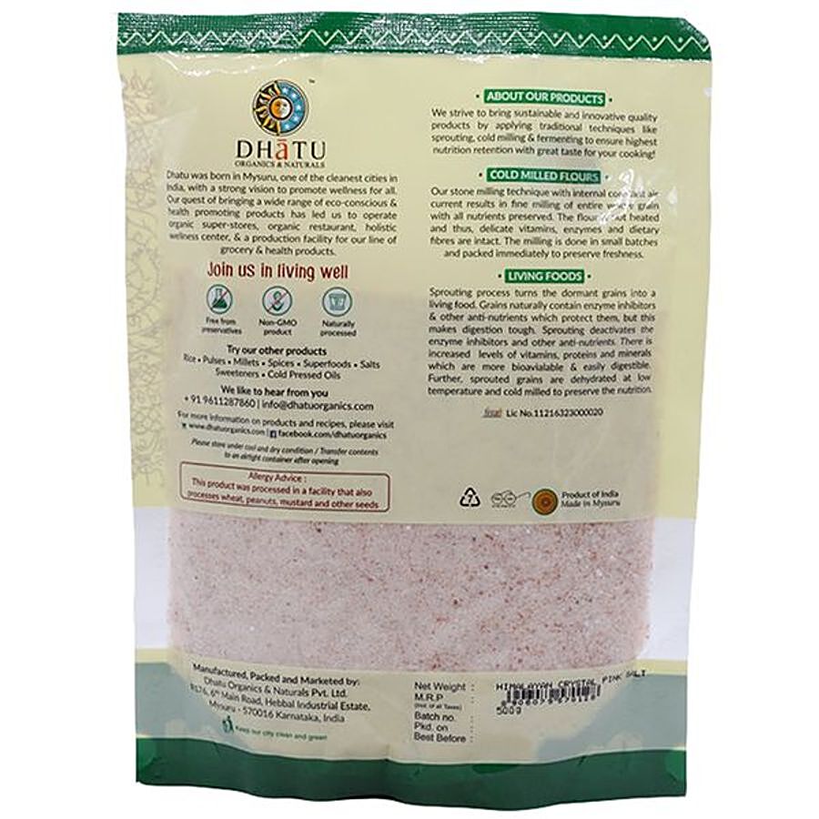 Dhatu Organics & Naturals Himalayan Crystal Pink Salt