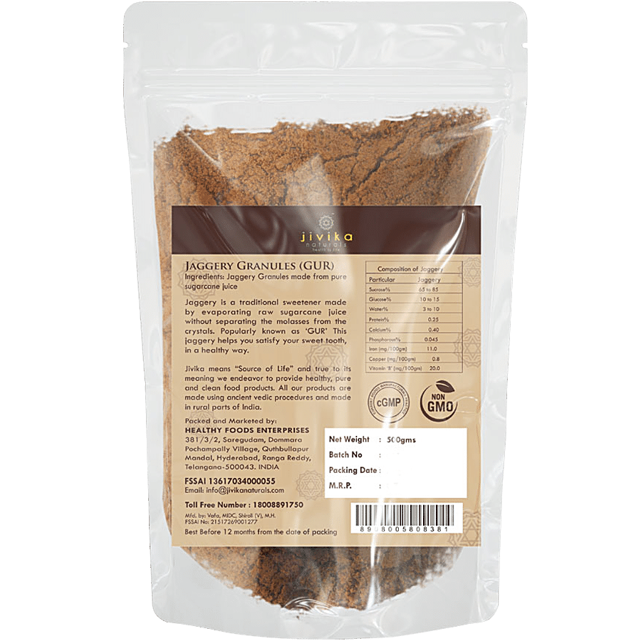 Jivika Naturals Jaggery Granules