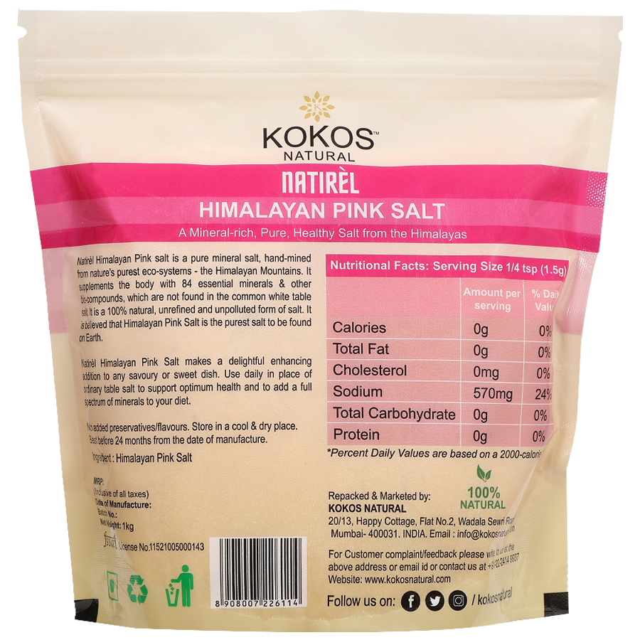 Kokos Natural Himalayan Pink Salt - Pure