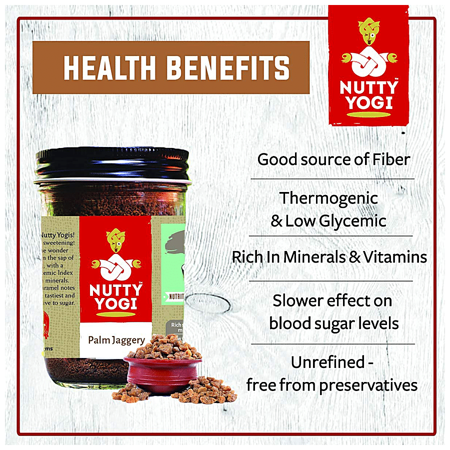 Nutty Yogi Palm Jaggery - Natural Sweetener