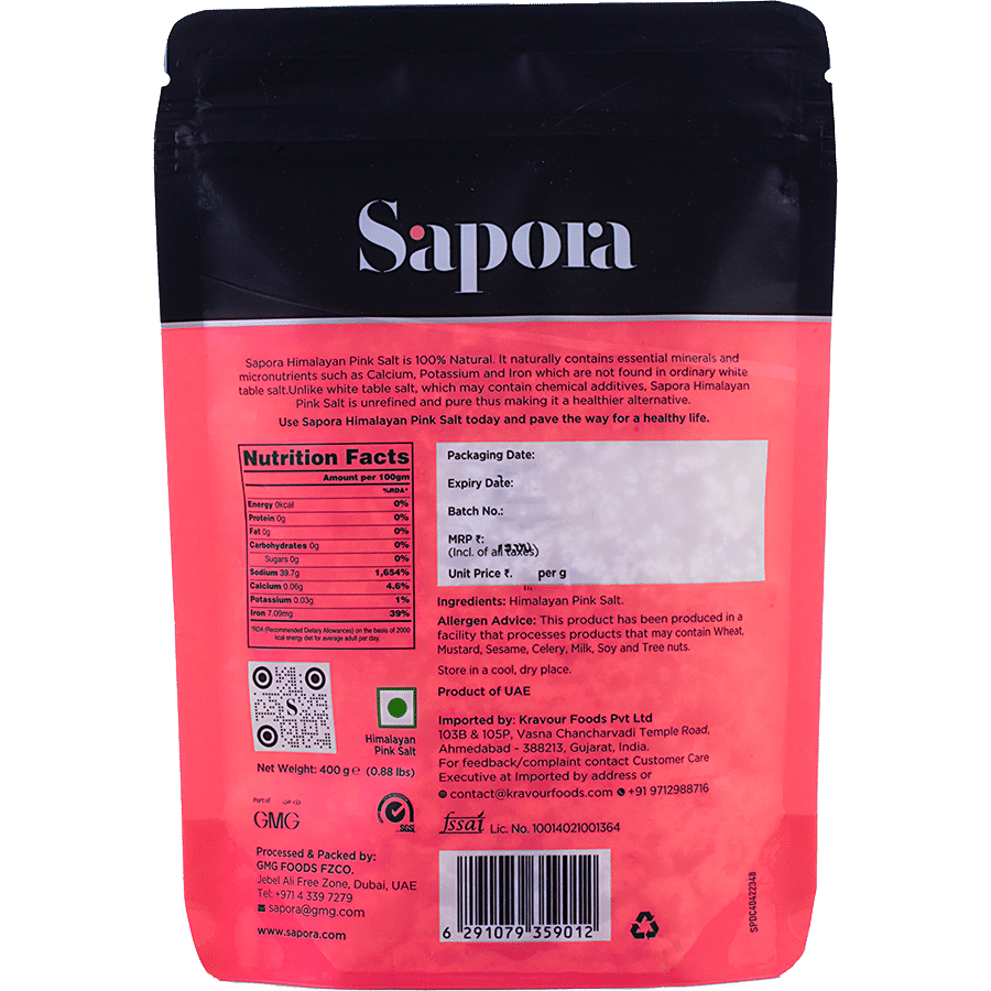 Sapora Himalayan Pink Salt Crystals