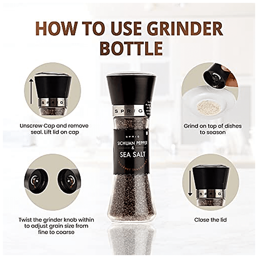 Sprig Sichuan Pepper & Sea Salt Grinder