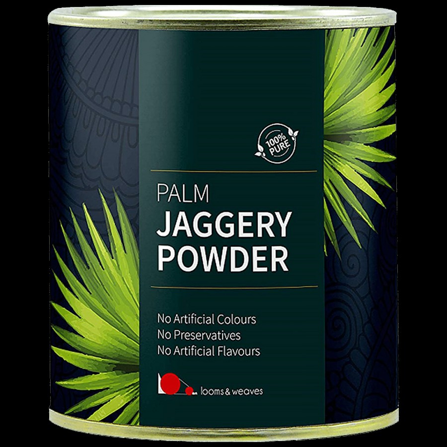 looms & weaves 100 % Pure Natural & Unrefined Palm Jaggery Powder From Kerala