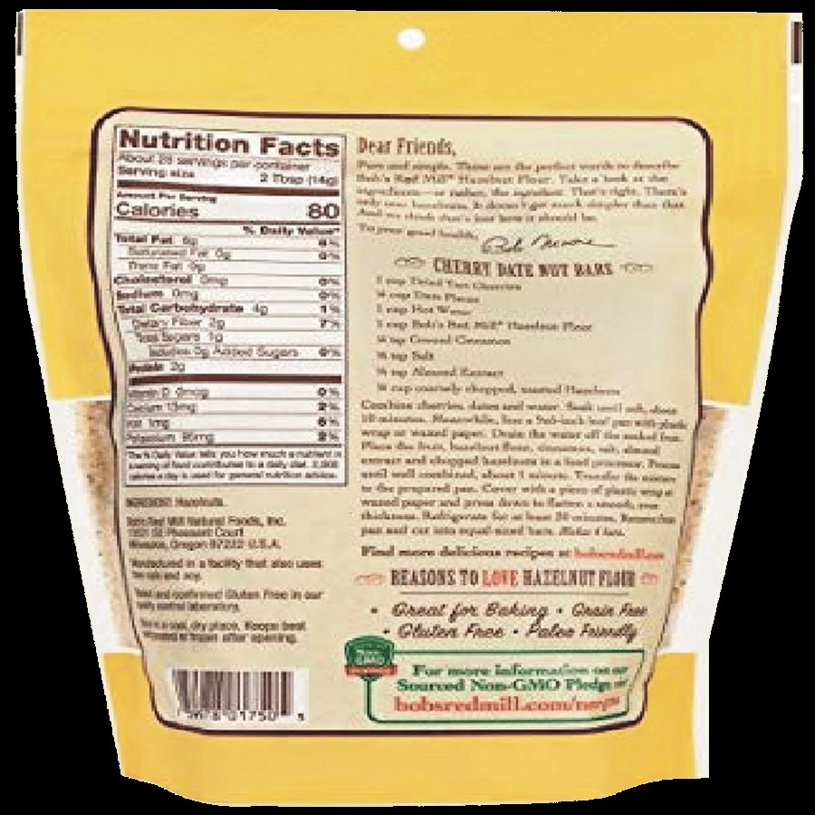 Bobs Red Mill Hazelnut Flour - Finely Ground