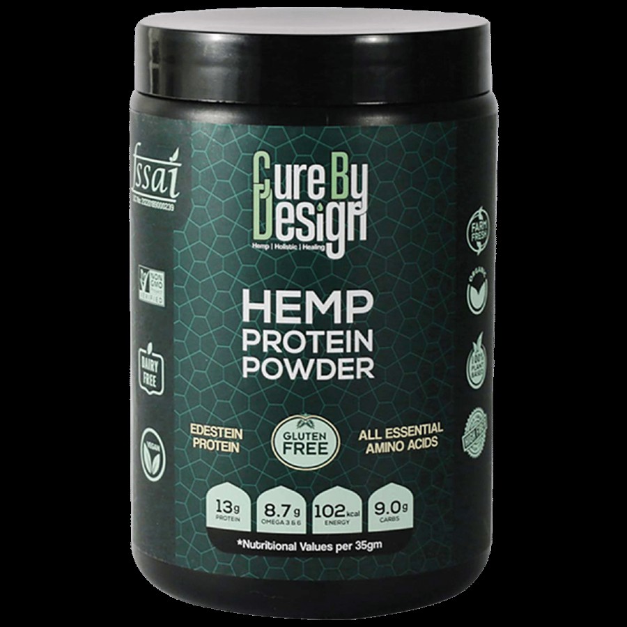 Cure By Design Hemp Protein Powder - All Essential Amino Acids