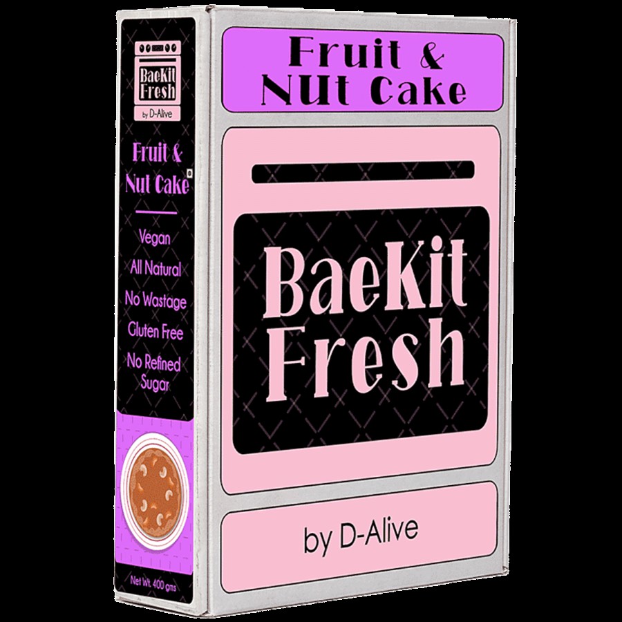 D-Alive BaeKit Fresh Fruit & Nut Cake - DIY Baking Kit