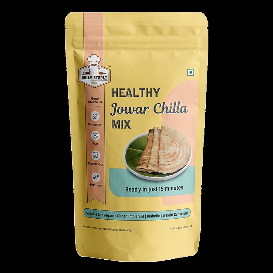 Daily Staple Healthy Jowar Chilla Mix - For Gluten Intolerant