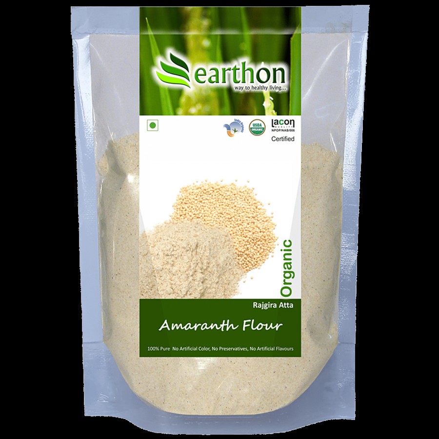 Earthon Organic Amaranth Flour/Rajgira/Ramdana Atta