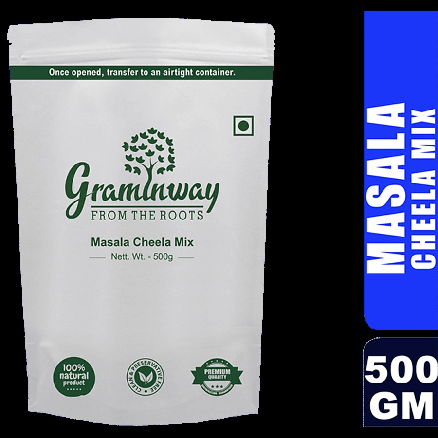 Graminway Masala Cheela Mix - Spices Blended Whole Wheat Flour