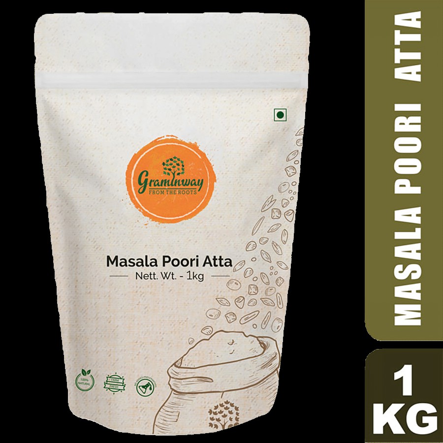 Graminway Masala Poori Atta - Spice Blended Wheat Atta