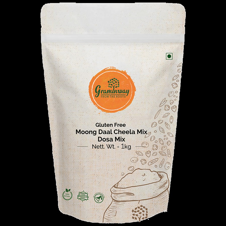 Graminway Moong Daal Cheela Mix/ Dosa Mix - Gluten Free