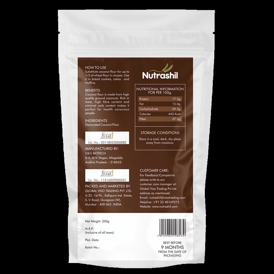 Nutrashil Desiccated Coconut Flour