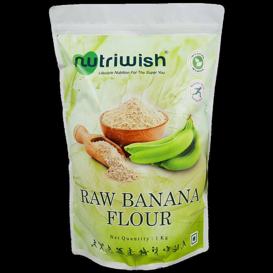 Nutriwish Raw Banana Flour - May Help To Lose Weight