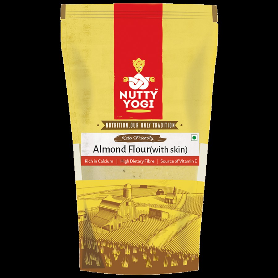 Nutty Yogi Almond Flour With Skin - Rich In Vitamin