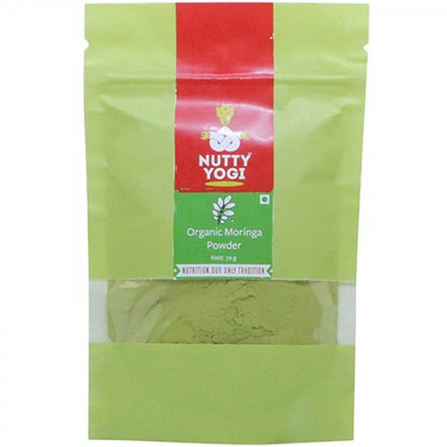 Nutty Yogi Organic Moringa Powder - 100% Pure & Natural