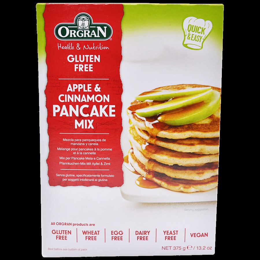 Orgran Pancake - Apple & Cinnmaon Mix