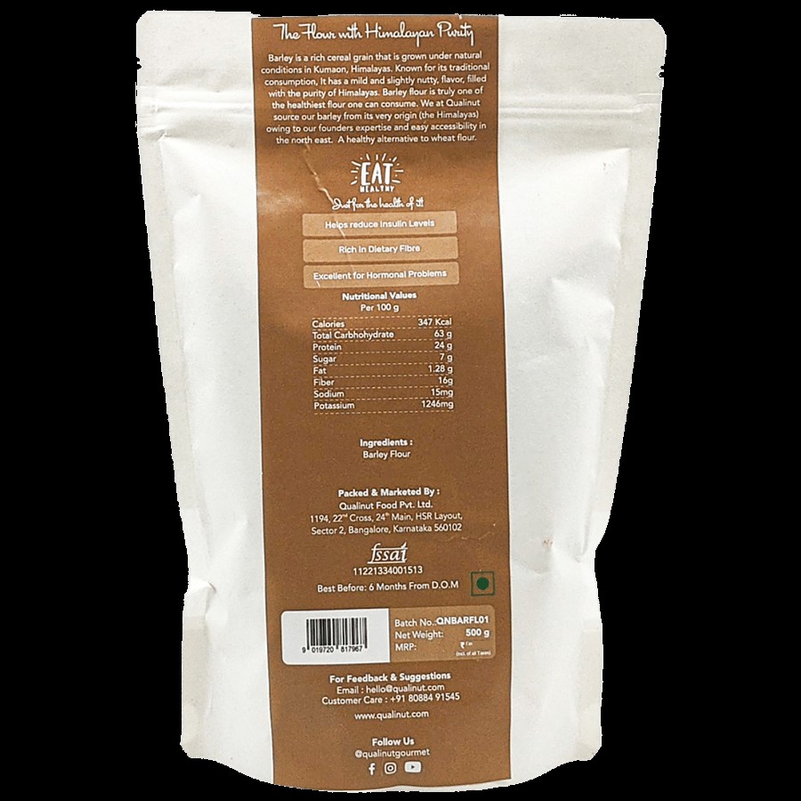 Qualinut Gourmet Barley Flour - Mild & Slightly Nutty