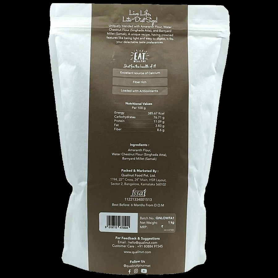 Qualinut Gourmet Low Fat Flour - Gluten Free