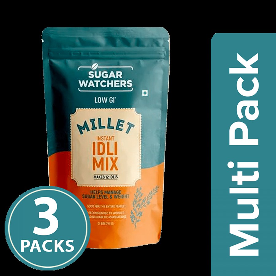 Sugar Watchers Millet Low GI Instant Idli Mix | Diabetic Friendly | Gluten Free