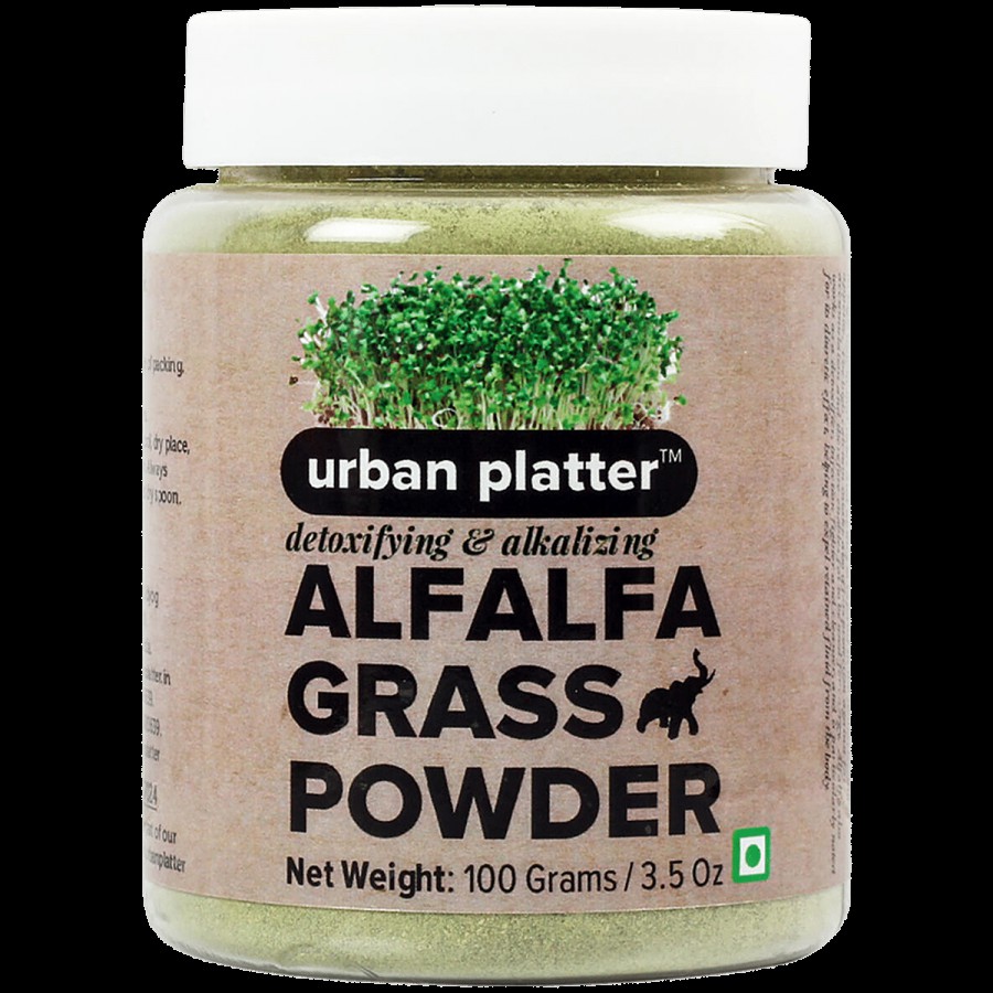 Urban Platter Alfalfa Grass Powder - Detoxifying & Alkalizing