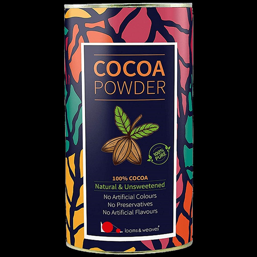 looms & weaves 100 % Pure & Natural Cocoa Powder From Kerala - Unsweetened