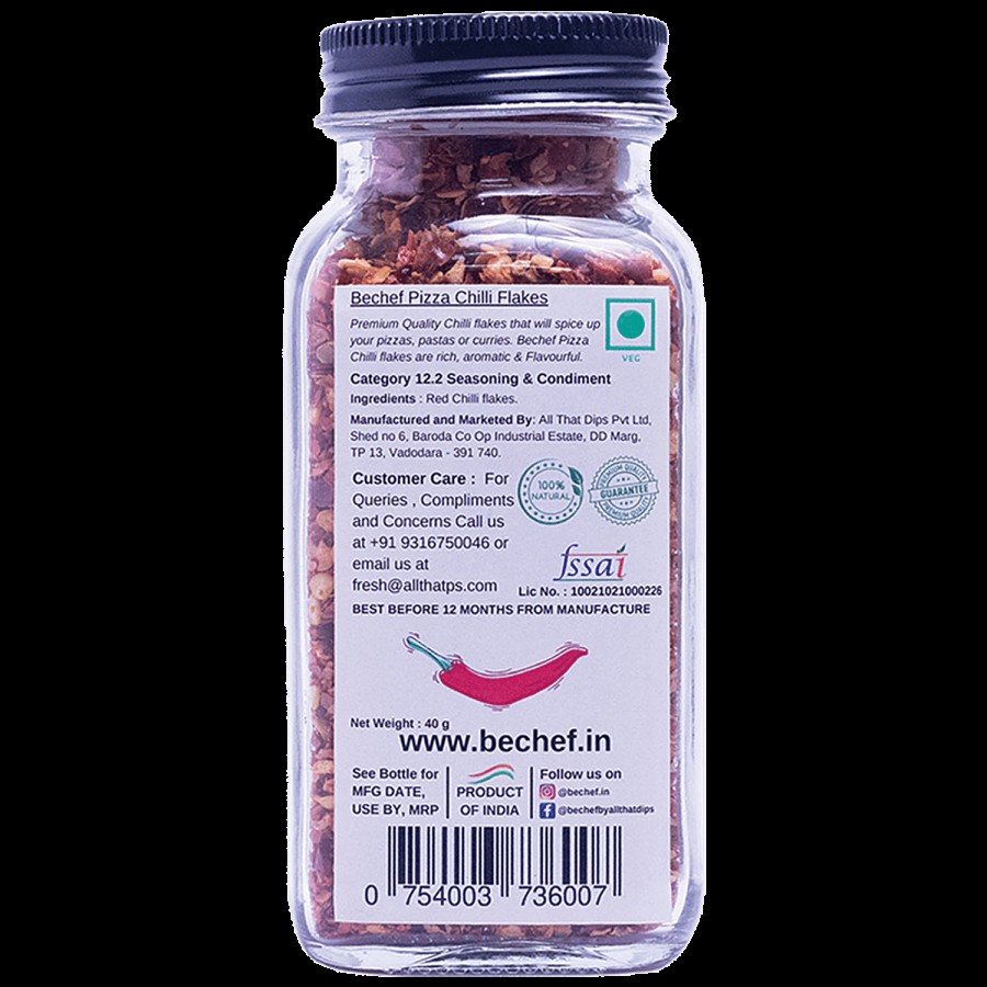 Bechef Pizza Chilli Seasoning - Premium Quality