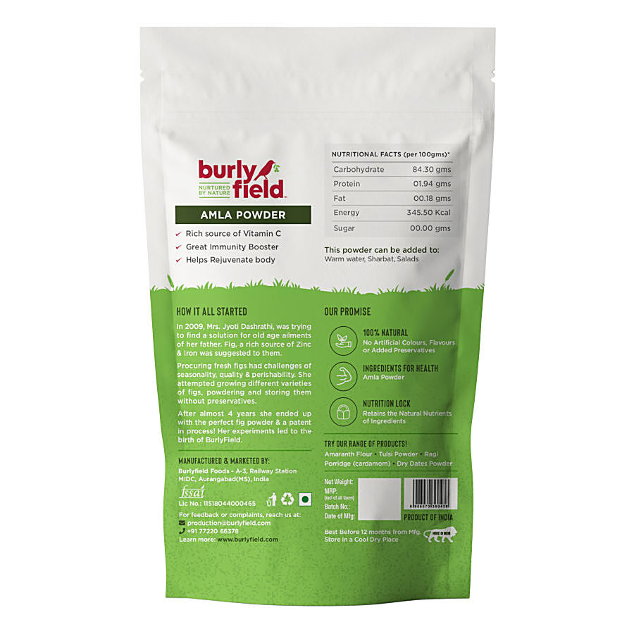 Burlyfield Amla Powder - Rich In Antioxidants