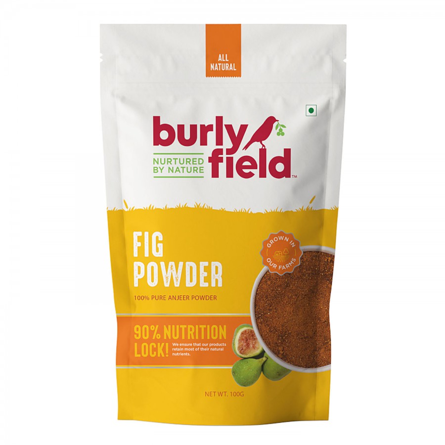 Burlyfield Fig/Anjeer Powder - Pure. Helps In Muscle Building