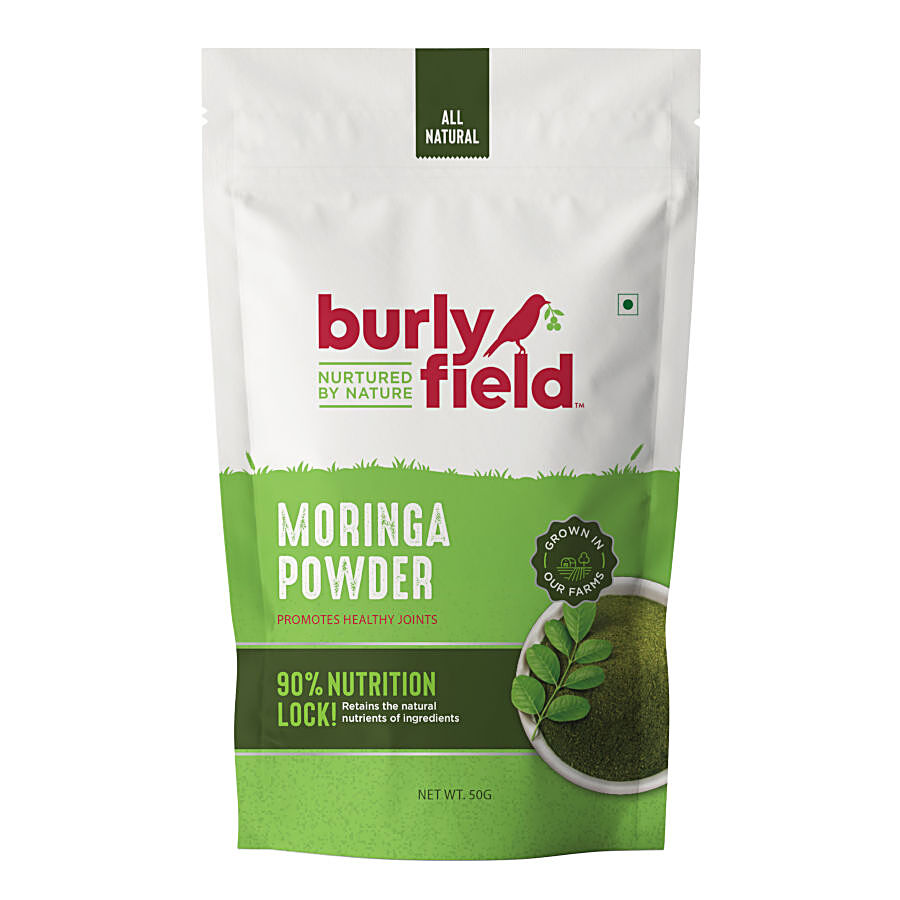 Burlyfield Moringa Powder - Rich In Antioxidants