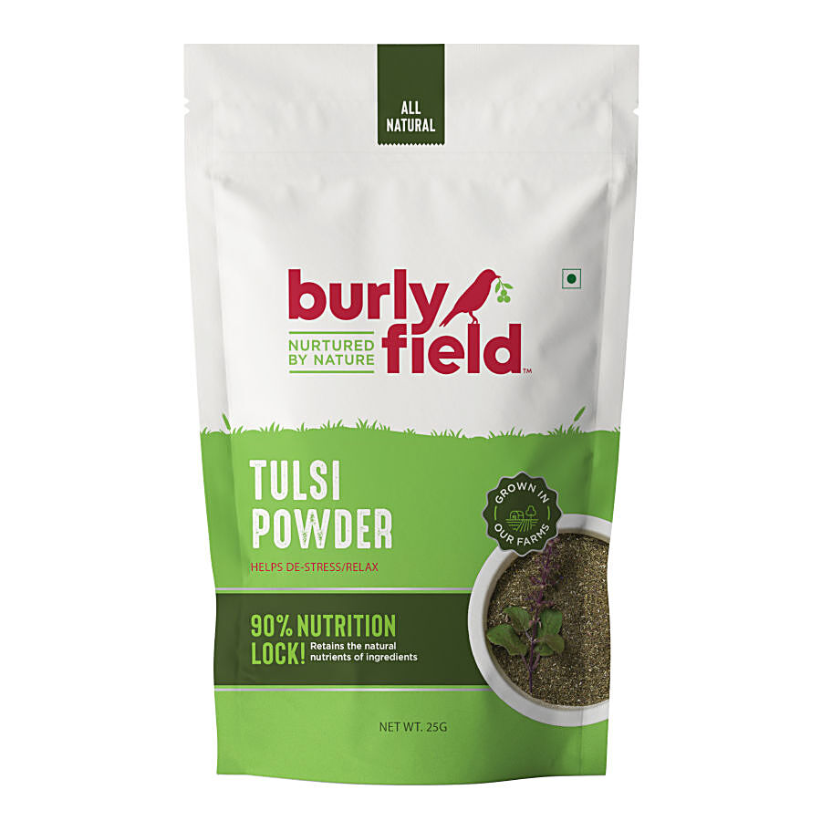 Burlyfield Tulsi Powder - Rich In Antioxidants