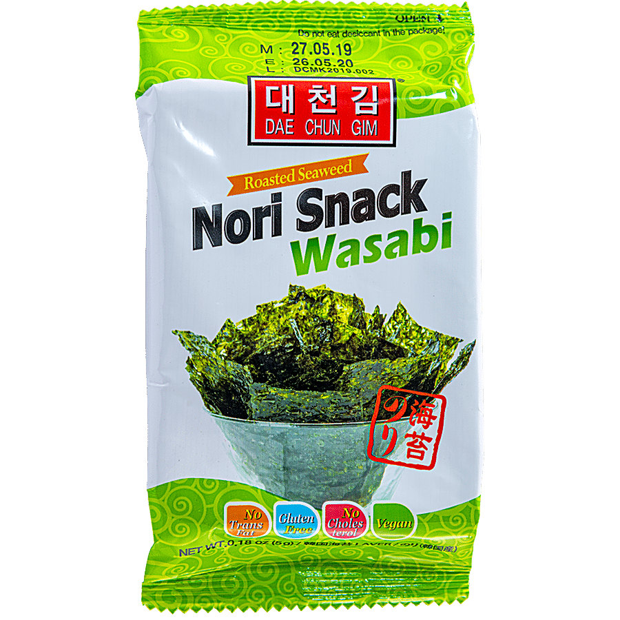 Dae Chun Gim Roasted Seaweed Nori Snack - Wasabi