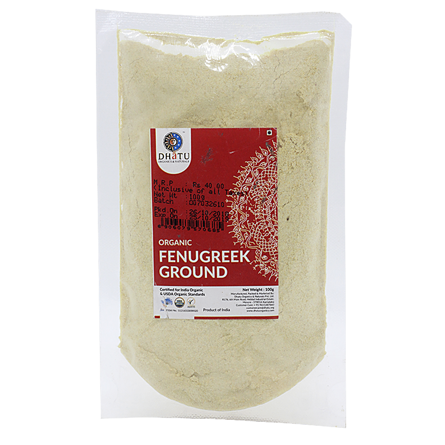 Dhatu Organics & Naturals Organic Ground Fenugreek