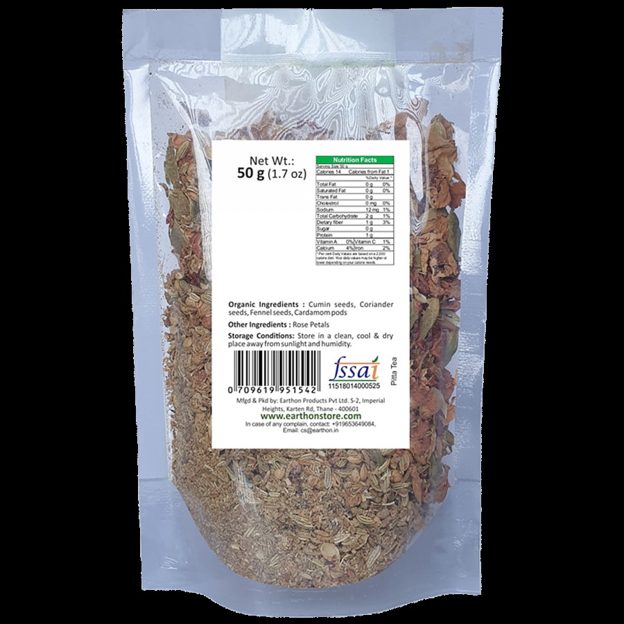 Earthon Organic Pitta Tea Masala Spice Blend