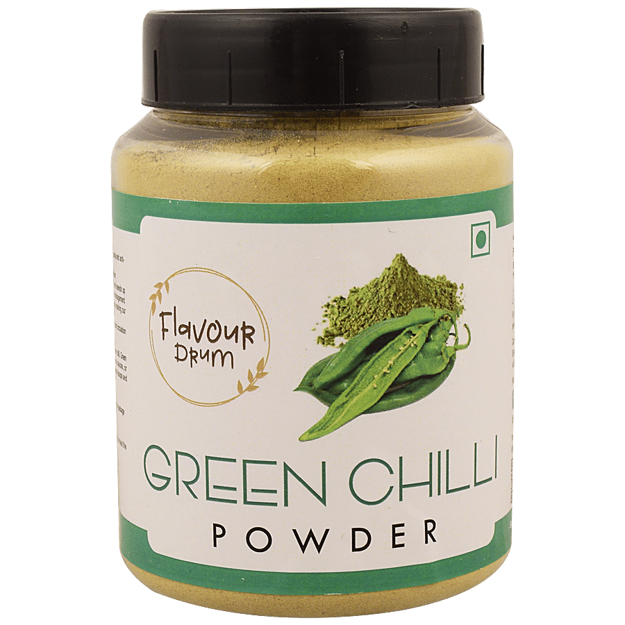 Flavour Drum Green Chilli Powder - Organic & Preservatives Free