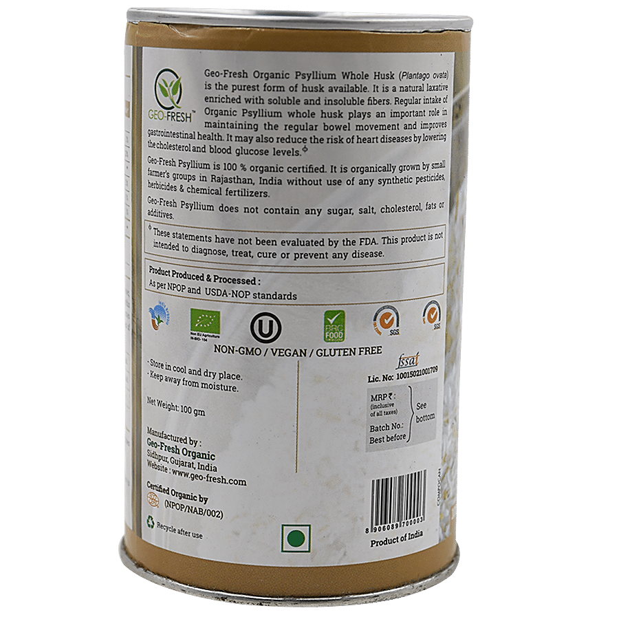 Geo-Fresh Whole Husk - Organic Psyllium