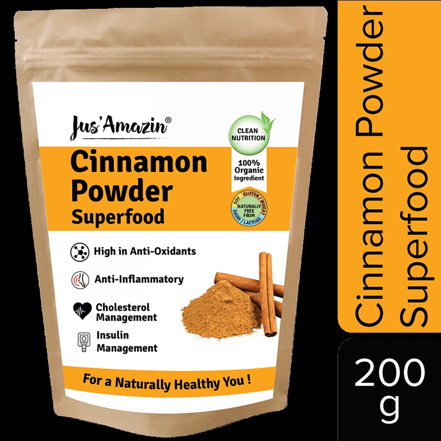 Jus Amazin Organic Cinnamon Powder - Flavourful