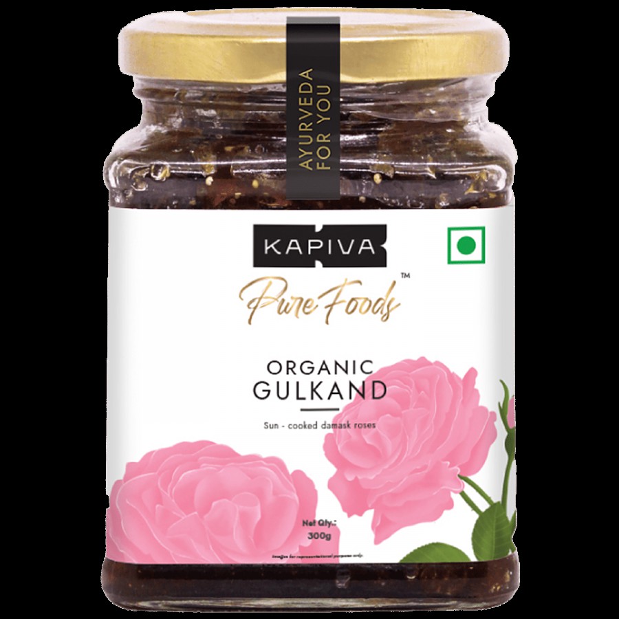 Kapiva Organic Gulkand - Sun-Cooked Damask Rose