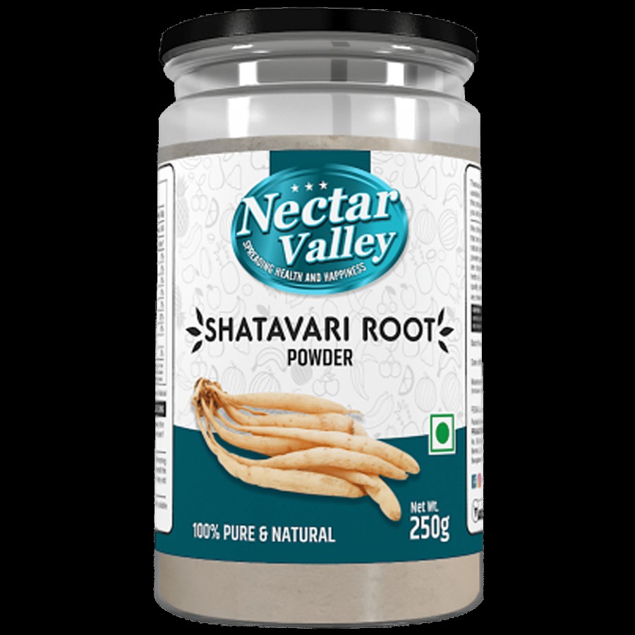 Nectar Valley Shatavari Root Powder - 100% Pure & Natural