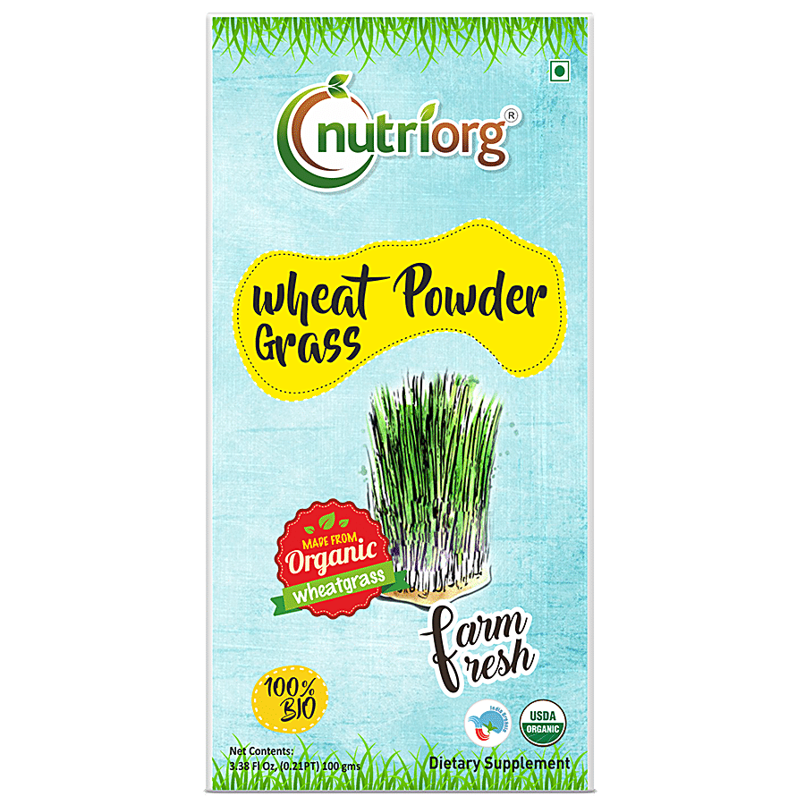 Nutriorg Certified Organic Wheatgrass Powder