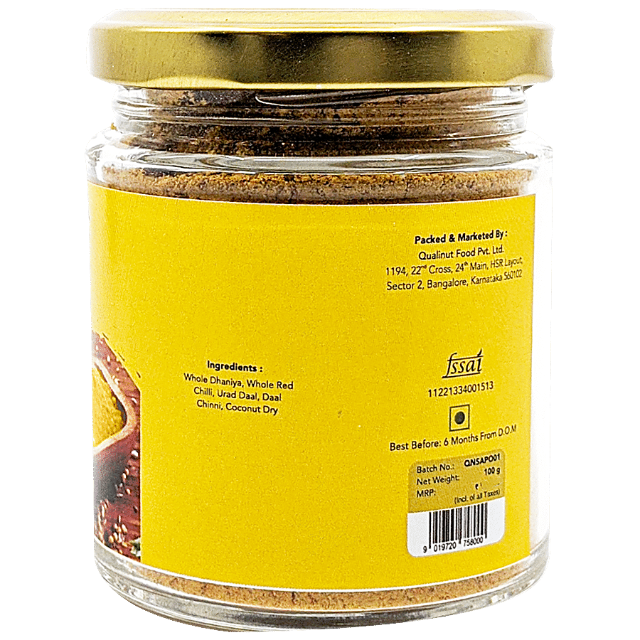 Qualinut Gourmet Madras Sambhar Powder - Authentic