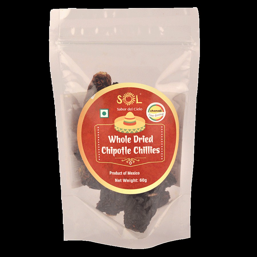 Sol Whole Dried Chipotle Chillies