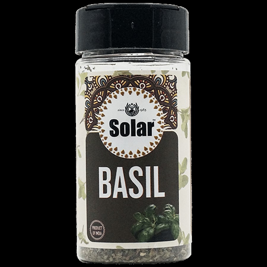 Solar Basil Leaves